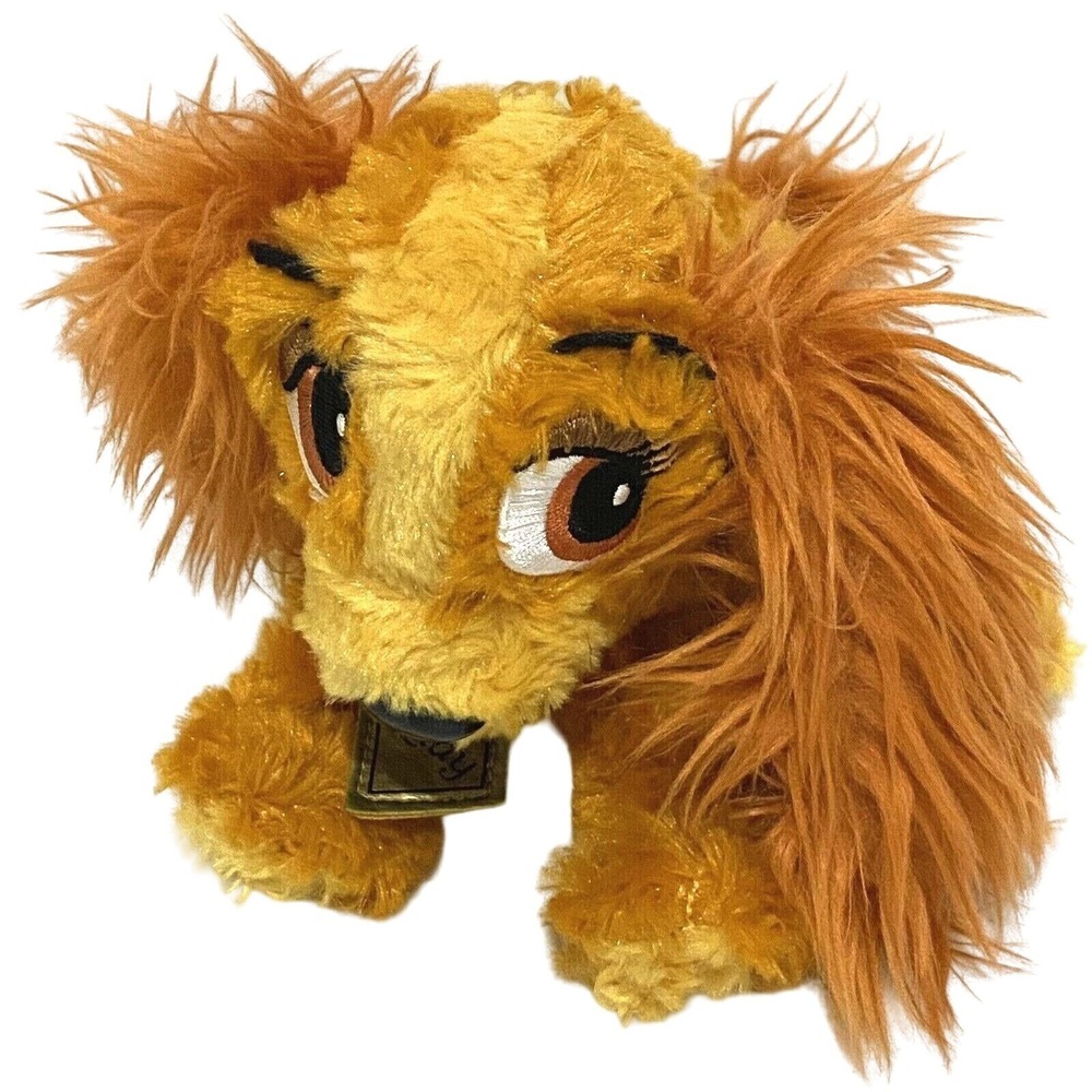 Disney Parks LADY Cocker Spaniel Dog Plush 8" Brown